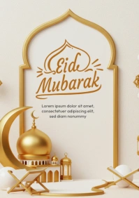 Eid Mubarak Template A4