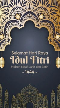 eid mubarak template Instagram 快拍