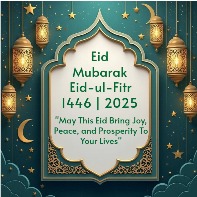 Eid Mubarak Template Online Greetings Cards | PosterMyWall