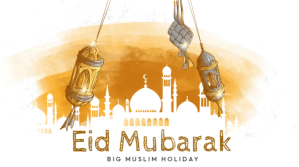 Eid Mubarak. YouTube Duimnael template