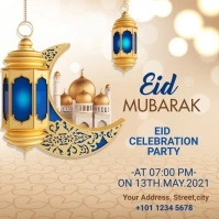 Eid Party Invitation Publicación de Instagram template