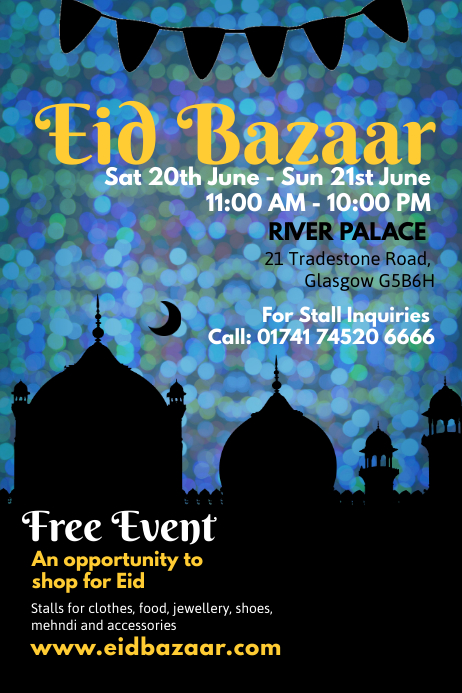 Eid Program Poster Eid Poster Template | PosterMyWall