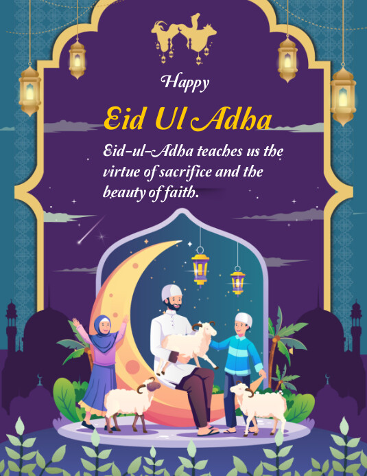 Eid UL adha Flyer (US Letter) template
