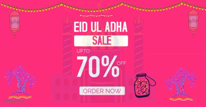 Eid Ul Adha Sale Poster Facebook Ad template