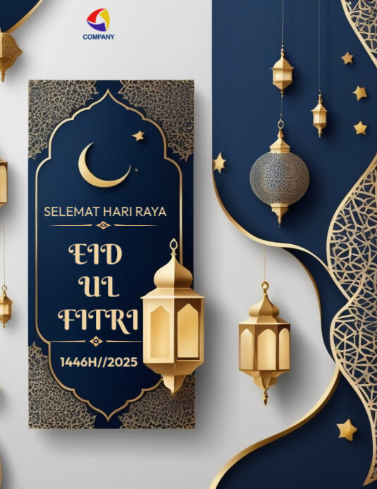 Eid Ul Fitri  Flyer Folheto (US Letter) template