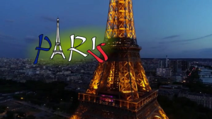Noir Paris travel YouTube-miniature Template