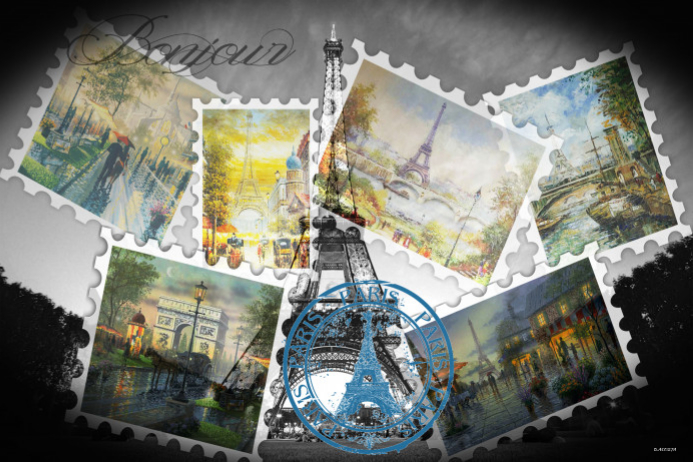 Eiffel-TowerPoster template