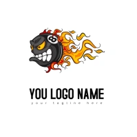 Eight-ball Billiards Pool Billiard Balls Logo template
