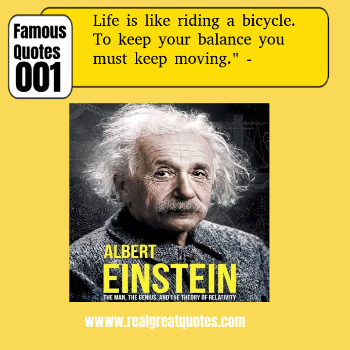 Einstein Albert famous quotes in world Pos Instagram template