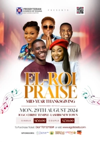 El-ROI PRAISE CHURCH EVENT A4 template