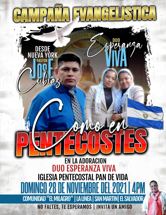 EL SALVADOR CAMPAÑA Flyer (US Letter) template