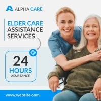 elder care assistance services health instagr Сообщение Instagram template