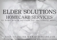 Elder Care Homehealth Care Services Postcard template