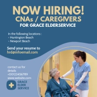 elder care jobs Post Instagram template