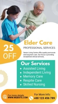 elder care professional services Statut WhatsApp template