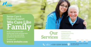 Elder Care Service Ad ภาพที่แชร์บน Facebook template