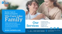Elder Care Service Ad Twitter Post template