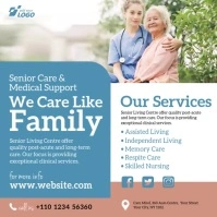 Elder Care Services Сообщение Instagram template
