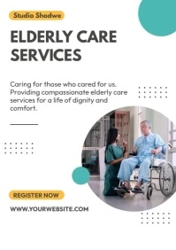 Elderly Care Services A4 template