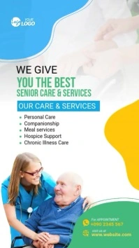 Elderly Home Care Service Reel Instagram template