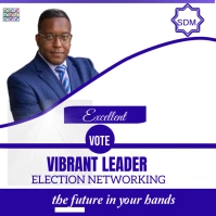 ELECTION , ELECTIONS  VOTERS, ELECION FLYERS, Square (1:1) template