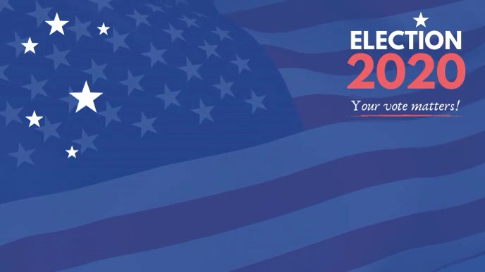 Election 2020 Flag Video Zoom Background Template Postermywall Zoom ...