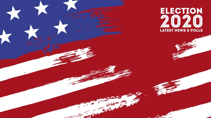 Election 2020 Latest News Zoom Background Template Postermywall