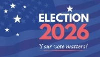 Election 2020 vote campaign blog header Blogkop template