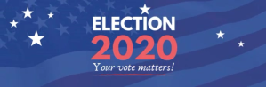 Election 2020 vote campaign email header Intestazione e-mail template