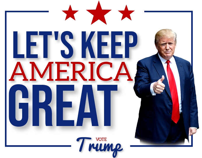 Election 2020 Vote Trump Poster Design Template Postermywall