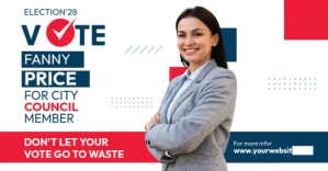 Election Ad Template Obraz udostępniany na Facebooku