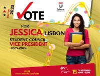 Election Campaign, Student Council Election v Folder (US Letter) template