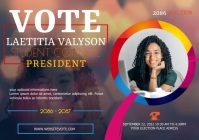 Election Campaign, Student Council Election v A4 template