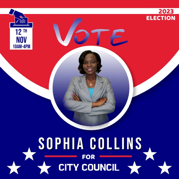 Election Campaign, Vote, City council election, Instagram Post template