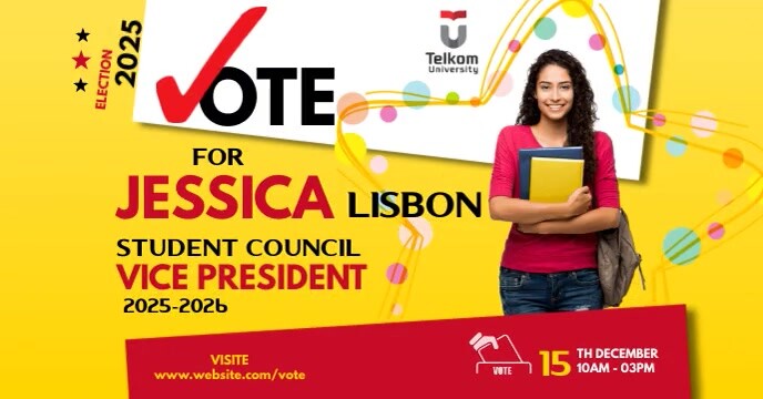 Election Campaign, Student Council Election C Okładka wydarzenia na Facebooku template