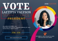 Election Campaign, Student Council Election A4 template