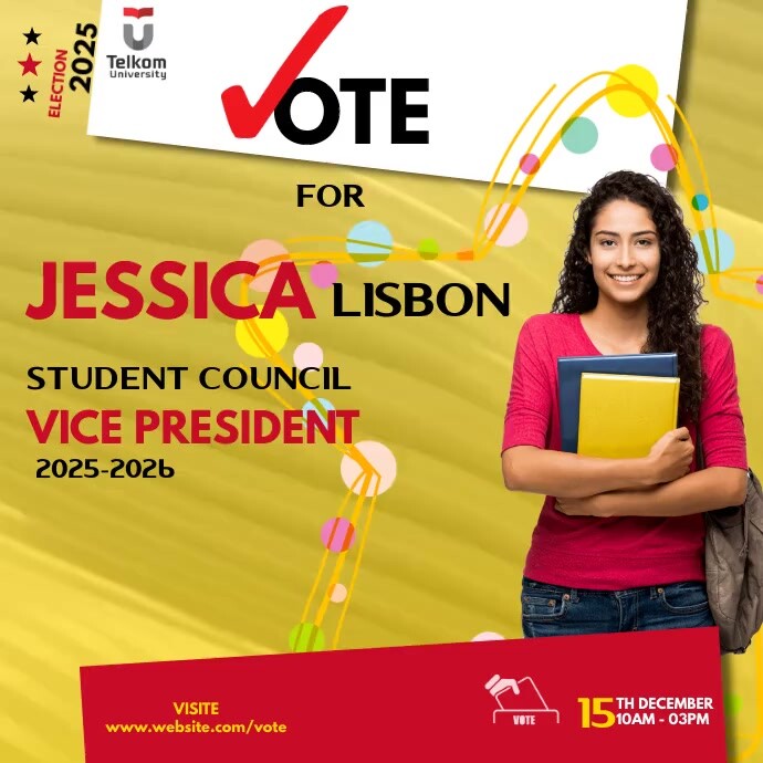 Election Campaign, Student Council Election i Instagram Post template