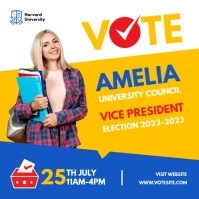 Election Campaign Ad Square (1:1) template