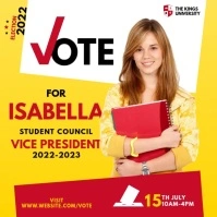 Election Campaign Ad Instagram Post template