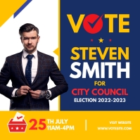 Election Campaign Ad Instagram Post Template | PosterMyWall