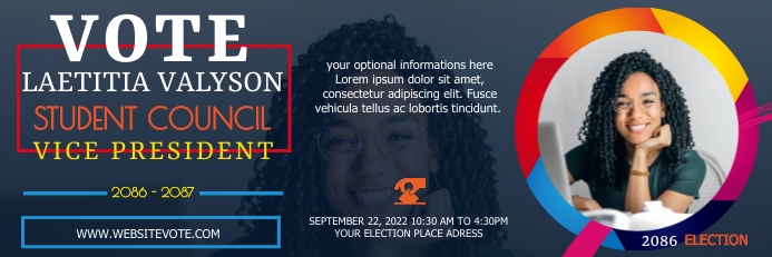 Election Campaign banner, voting for presiden Template | PosterMyWall