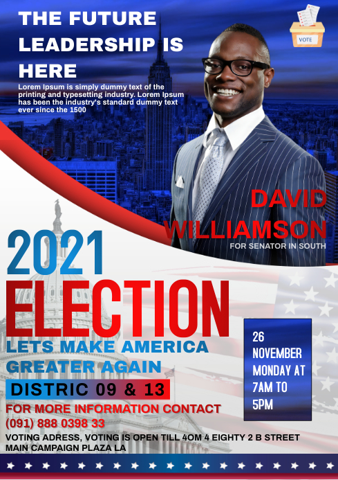 election campaign Template | PosterMyWall