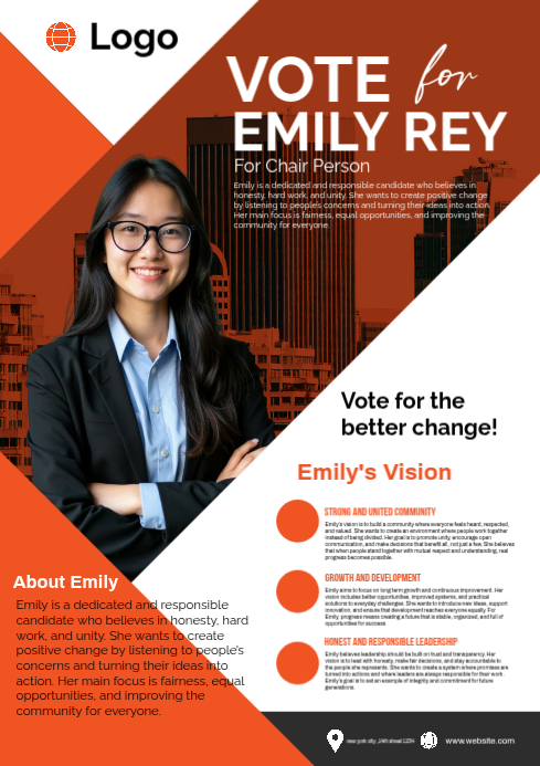 ELECTION CAMPAIGN Template | PosterMyWall