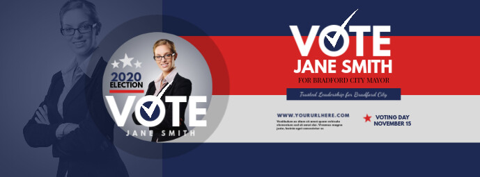Election Campaign Facebook Cover Photo Template Postermywall