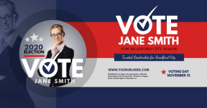 Election Campaign Facebook Shared Image template