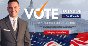Election Campaign Facebook Shared Image template