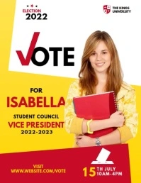 Election Campaign Flyer Folder (US Letter) template