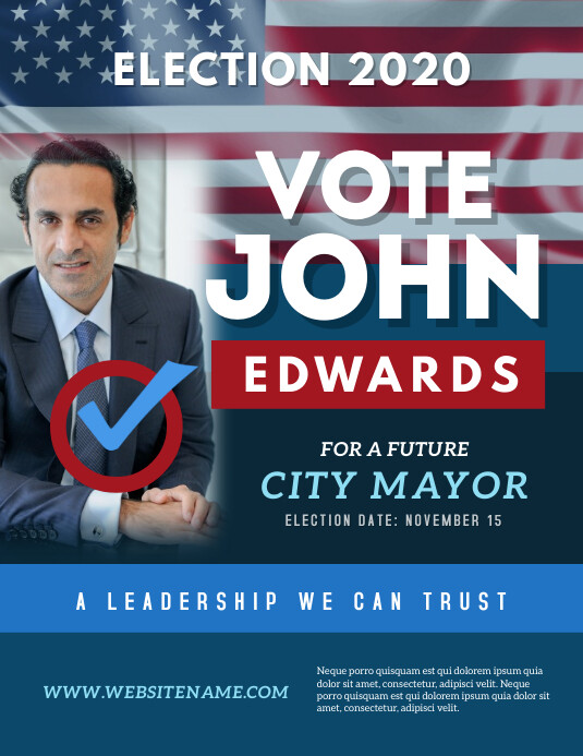 Election Campaign Flyer Template Postermywall