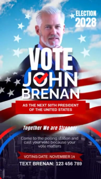 Election Campaign Instagram Reel template