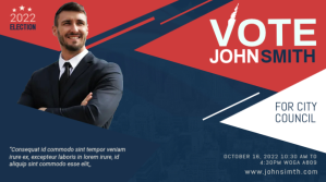 Election Campaign Post Twitter 帖子 template